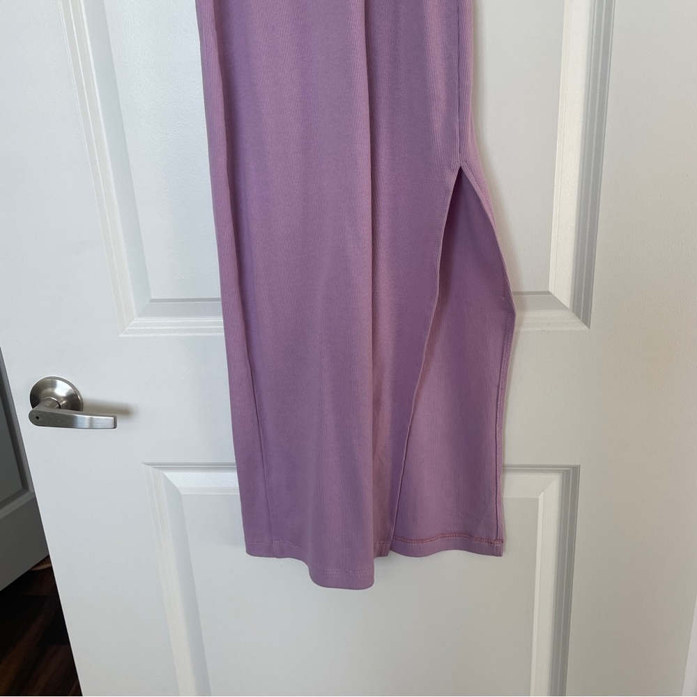 French Connection Rasha Ribbed Tank Midi Dress Small Purple - Picture 4 of 4